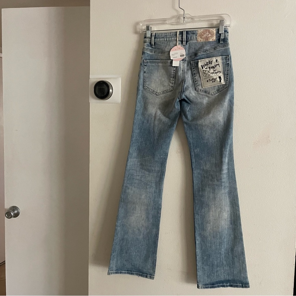 Nwt Odd Molly Stretch it boot cut jeans mid blue 25